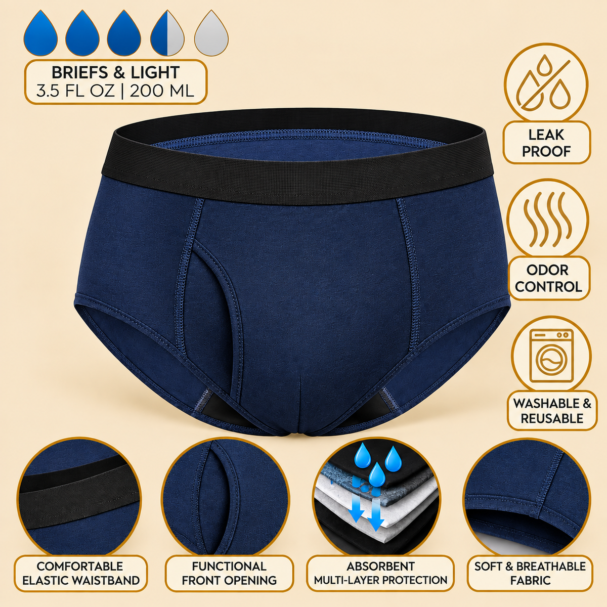 Slips – Marineblau